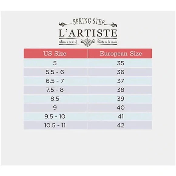 Spring Step L’Artiste Mabel Sandal 38 Camel Floral Pink Stone - Picture 10 of 11